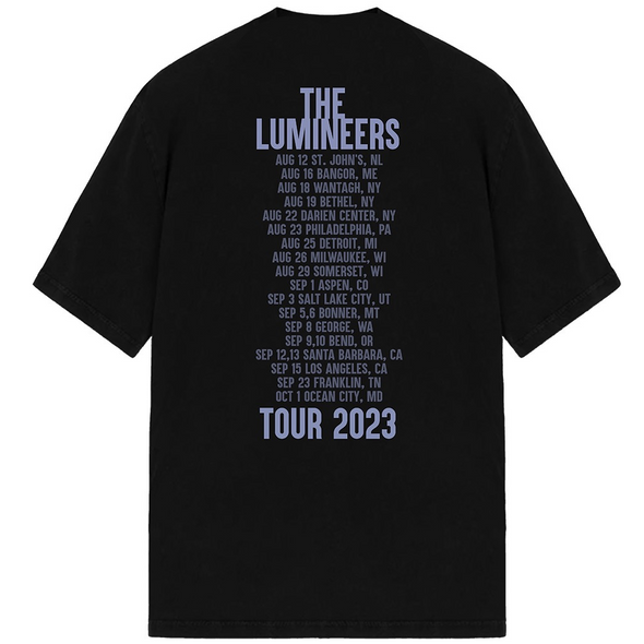 The Lumineers 2023 Tour Black Tee