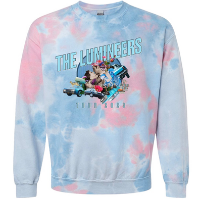 The Lumineers 2023 Tour Tie Dye Sweatshirt