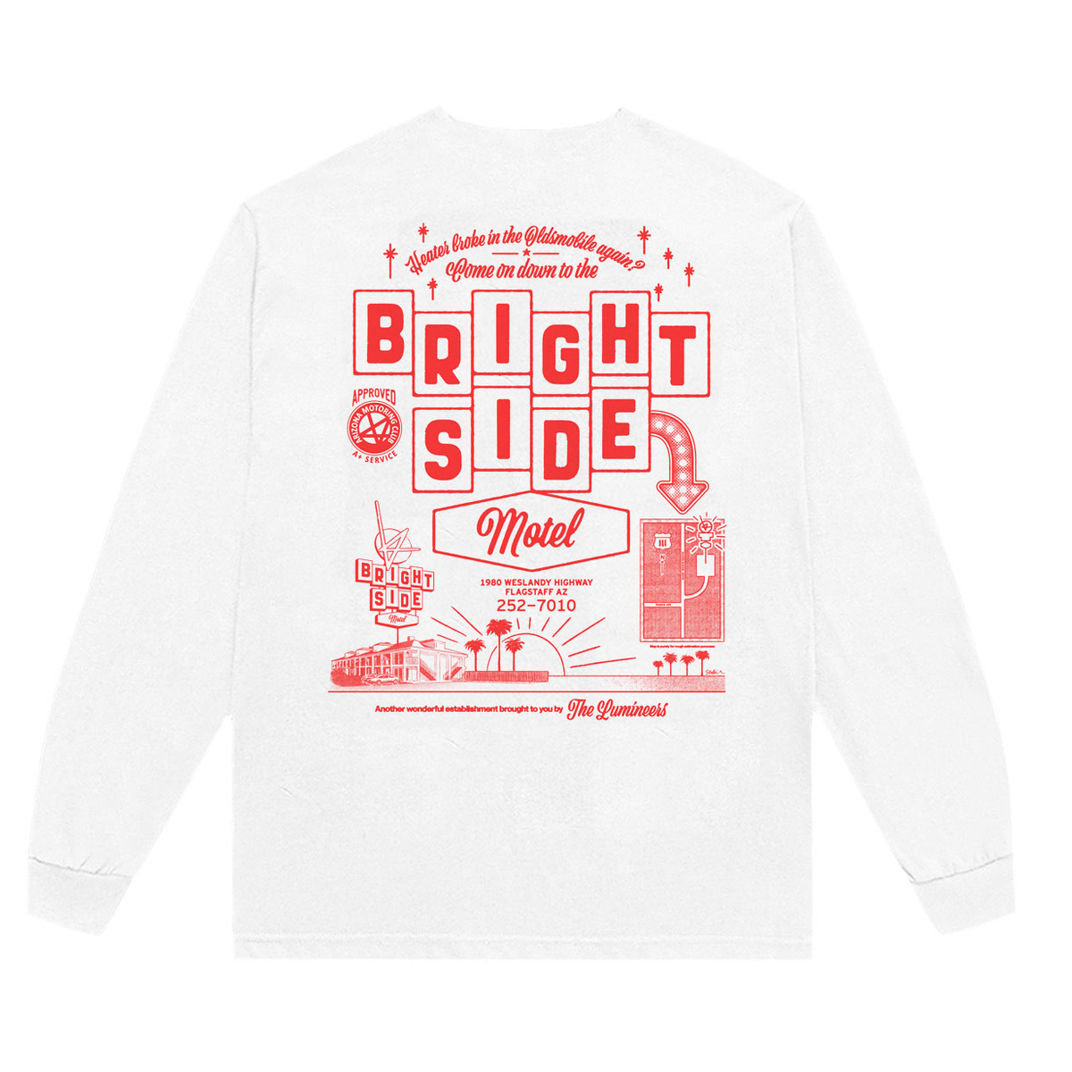 The Lumineers - Brightside Motel Long Sleeve Tee – The
