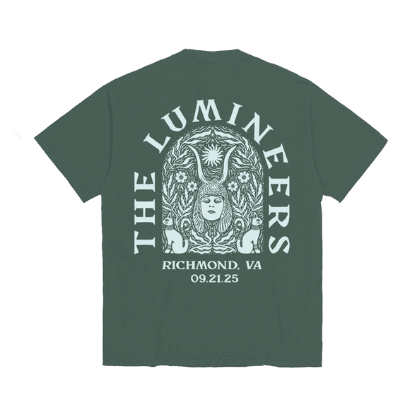 The Lumineers Automatic September 21st Richmond Event Tee