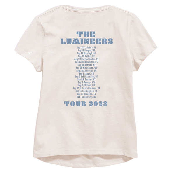 The Lumineers 2023 Tour Ladies Tan Tee
