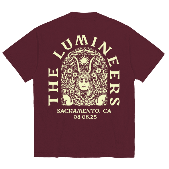 The Lumineers Automatic August 6th Sacramento Event Tee